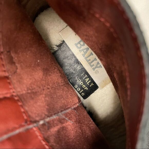 BALLY Italy Boho Suede Ankle Boots Tassels Black 6 - Picture 15 of 15